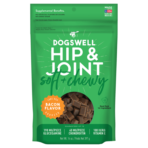 Hip & Joint Soft & Chewy Treats, Bacon – Dogswell