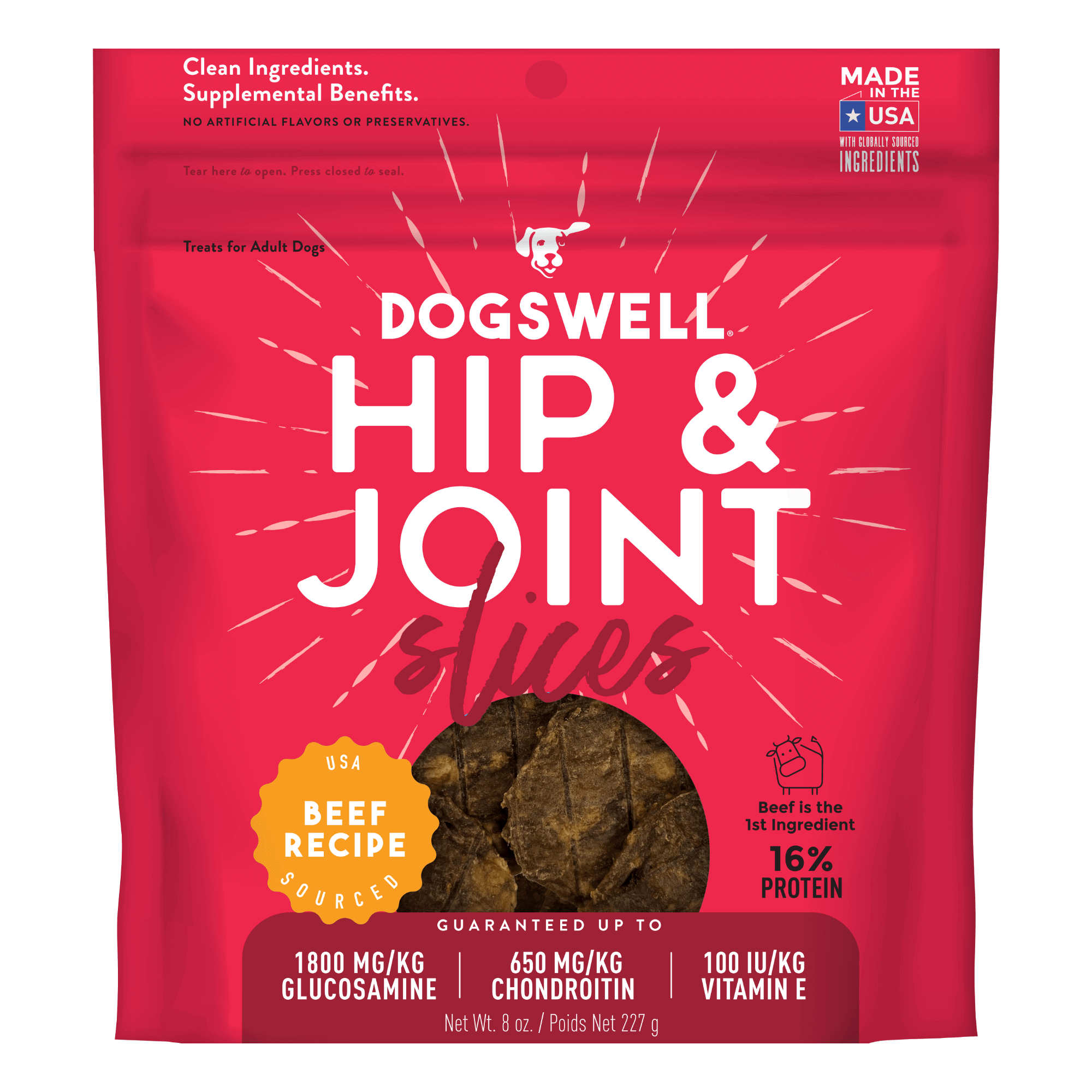 Hip & Joint Slices, Beef – Dogswell